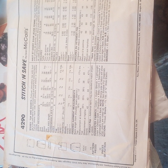 LOT OF 4!! McCalls,VOGUE,SIMPLICITY WOMEN FASHIONS,ALL NEW UNCUT,UNUSED - Picture 9 of 9